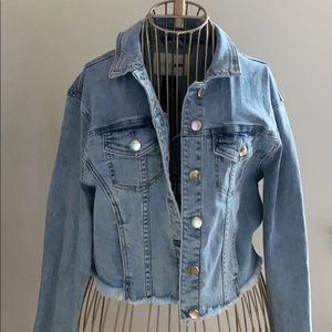 cropped denim jacket